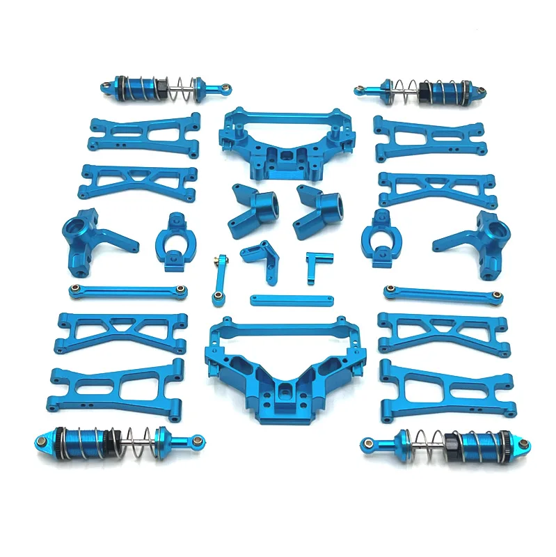 RC Car Parts Metal Upgrade Kit for HS 1/14 14321 JJRC C8802 YDJ-D879 Steering Cup Shell Strut Shock Absorber Suspension Bracket