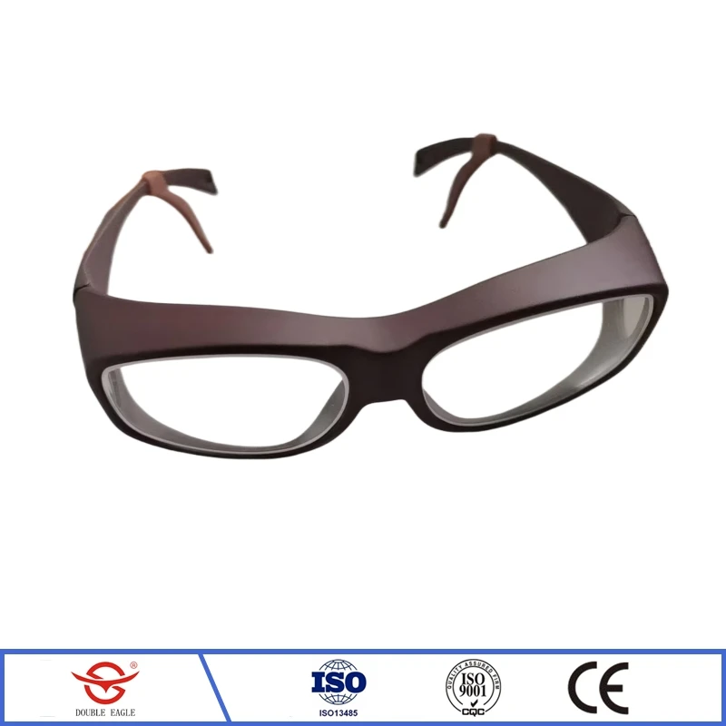 Radiological protection 0.5/0.75mmpb lead spectacles x-ray gamma ray protective lightweight all-round protective lead glasses