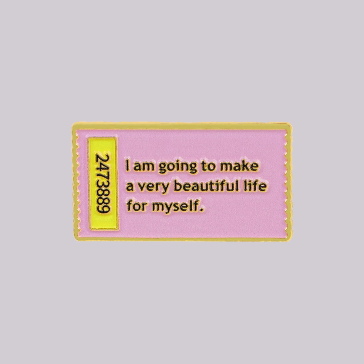 I am going to make a very beautiful life for myself. Enamel Pin Cute Brooch Lapel Pins Badge Fashion Jewelry Friends Gifts