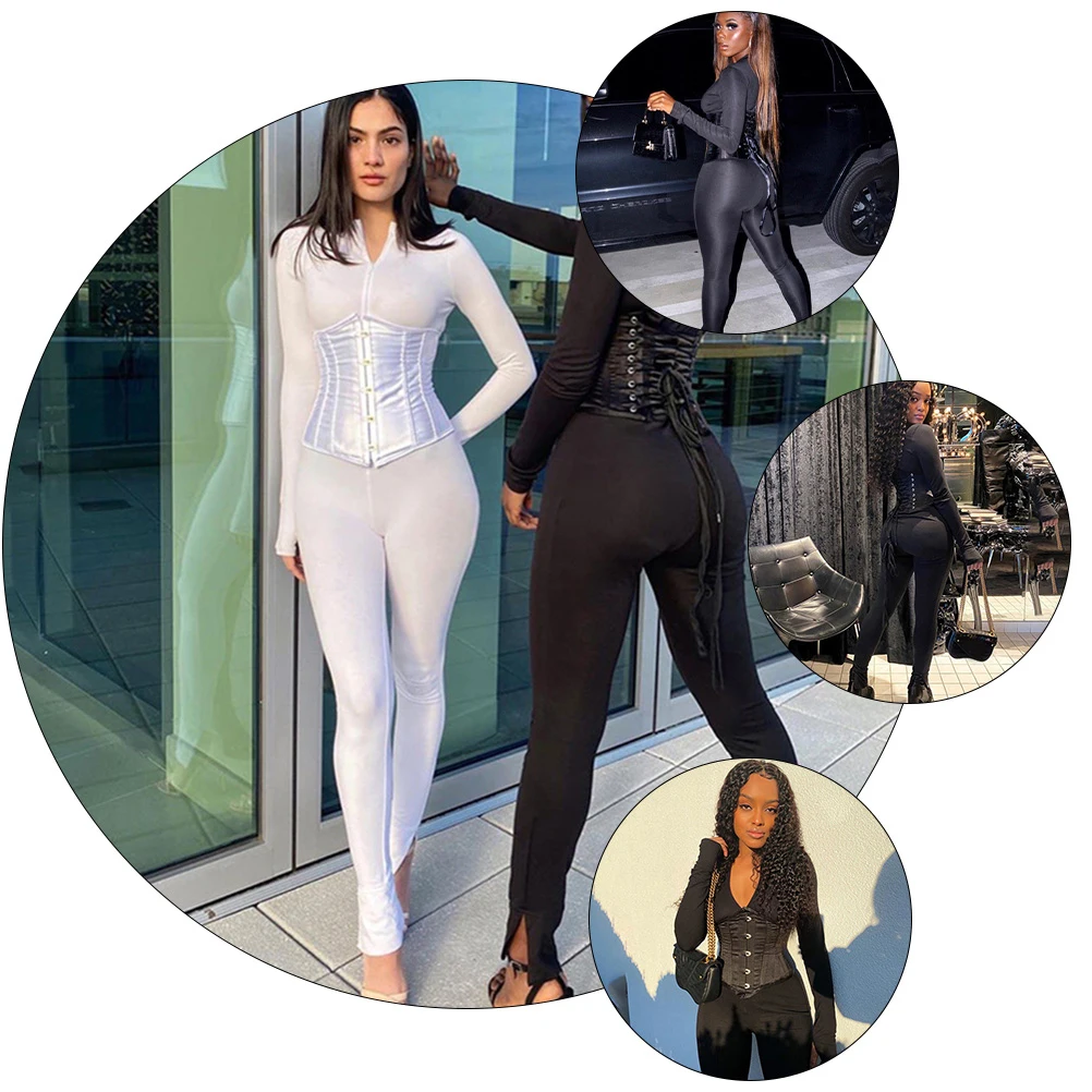 

Tightening Vest For Women High Elastic Spandex Waistband Slimming Corset Fitness Waist Wrap Strong Support Gym Park