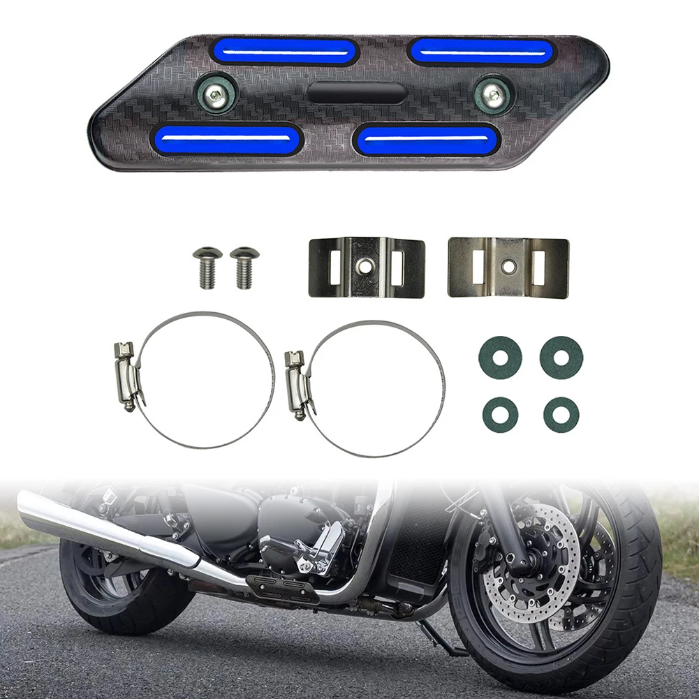 

Защитный кожух выхлопной системы мотоцикла, совместимый с марками Honda и Kawasaki, идеально подходит для большинства моделей.