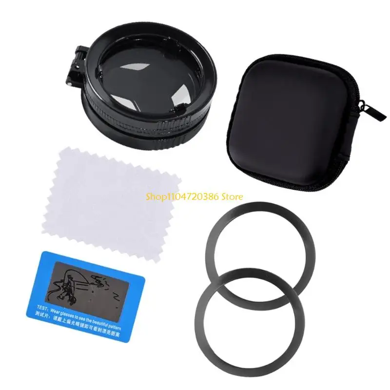 K0EA تركيب سريع 52 مم CPL مرشح الاستقطاب عدسة الهاتف المغناطيسية تعزز تشبع اللون وتقلل من الانعكاس للتصوير #3