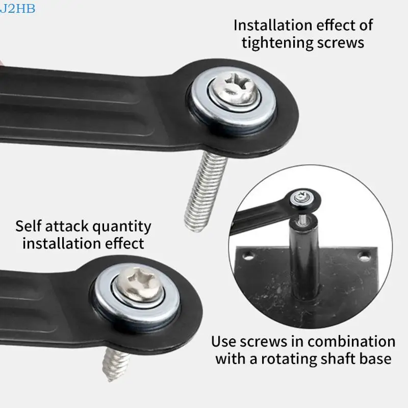 J2HB 2 Pack Steel Gliders Bearing Arm Brackets For Long Time Use Furniture Support