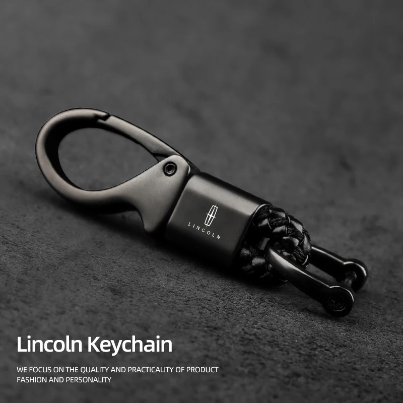 LLavero de aleación de Zinc con emblema de coche para Lincoln Navigator Continental Nautilus Aviator MKZ MKX MKC MKT MKS Corsair Mark E