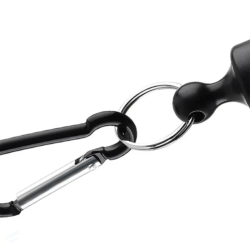 Magnetischer Angelkarabiner mit Schnellverschluss, Metallkarabiner mit starker Magnetkraft, kabelloses Verlustseil, Bergsteigerausrüstung – Detail 2