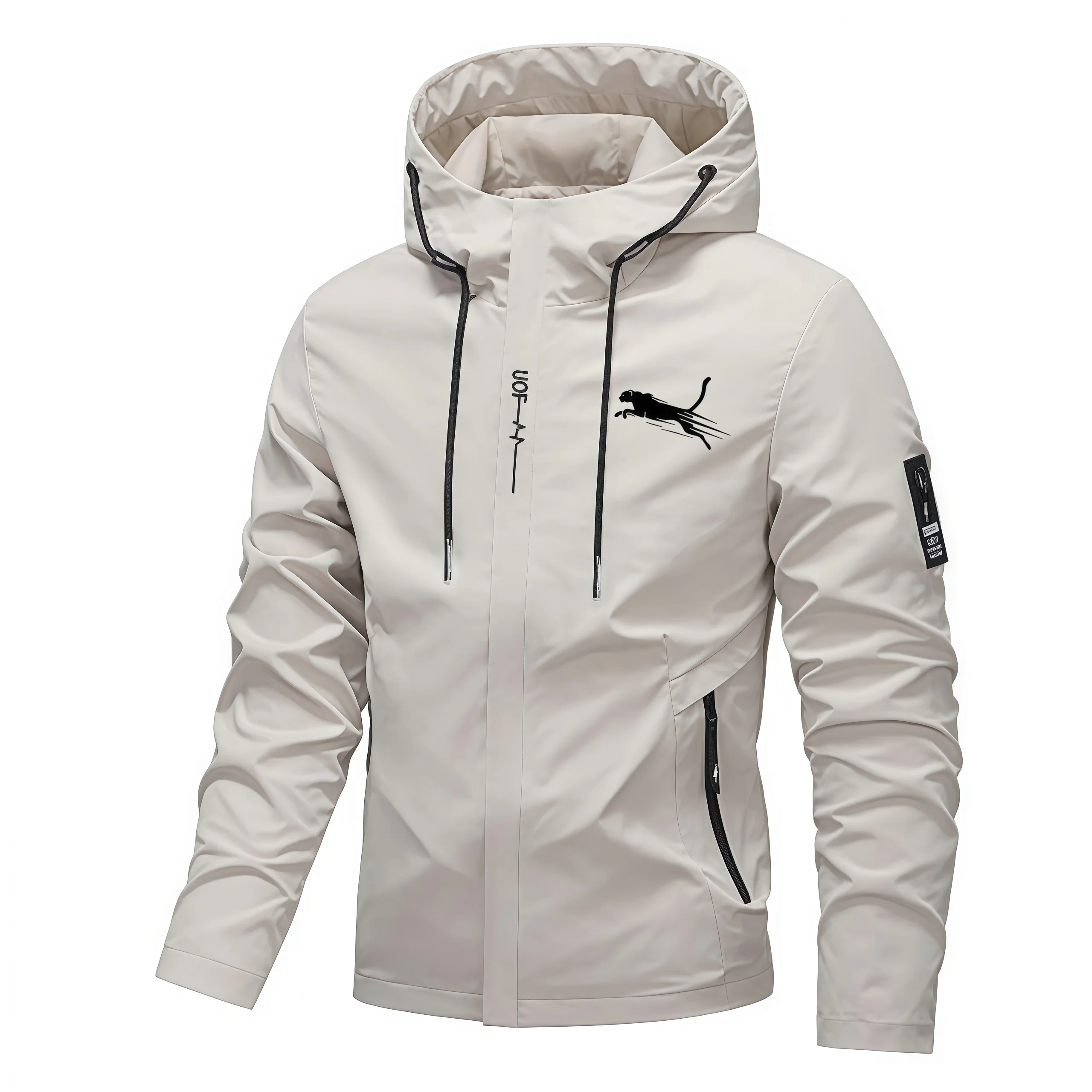 

Мужская куртка с капюшоном, модная минималистичная куртка для мужчин, новинка 2026 года, мужская одежда, топы, мужские куртки на все сезоны, приталенное пальто