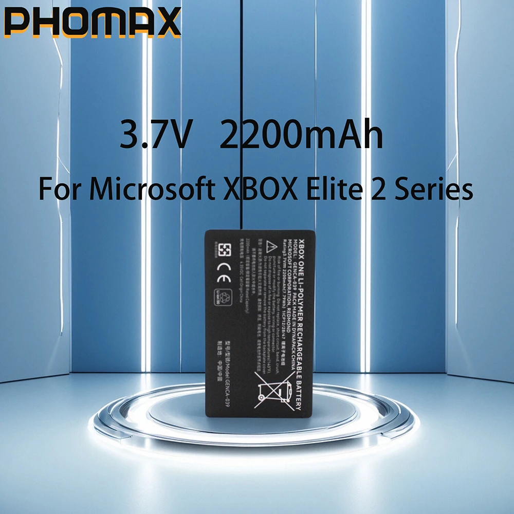 

Аккумулятор PHOMAX GENCA-039 GENCA 039 3.7V 2050mAh для контроллера игровой консоли Microsoft XBOX Elite 2 Series 1797