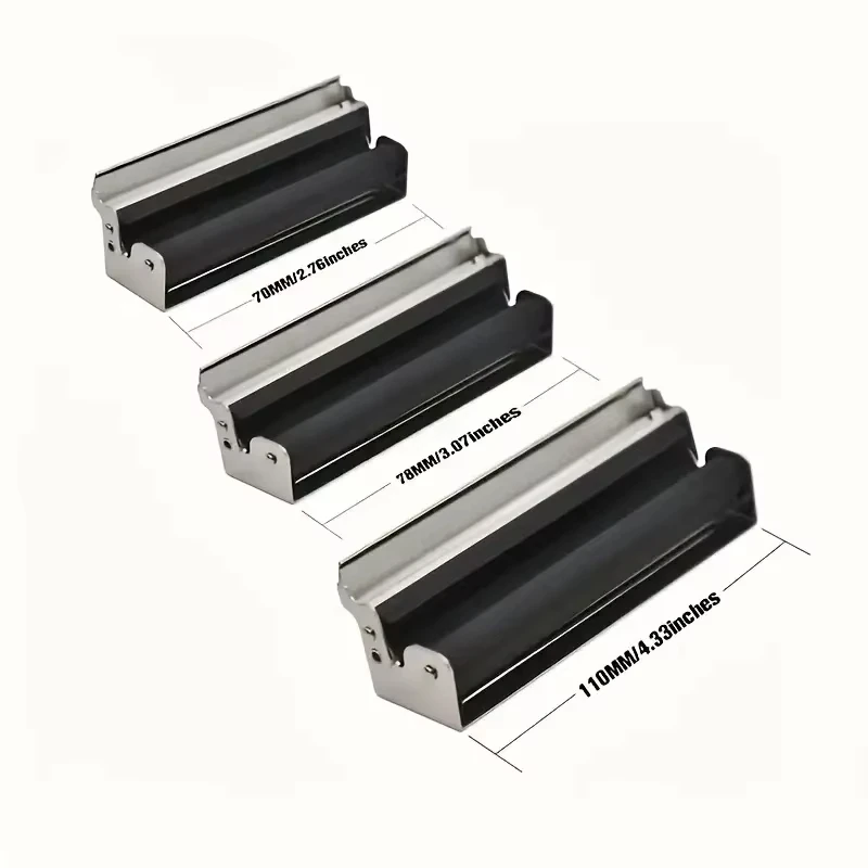 Metal Manual Rolling Machine Paper Tobacco Hand Roller Cigarette Maker with Textured Grip Smoking Rolling Maker Accessories