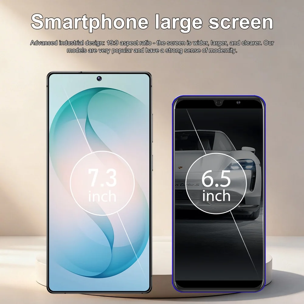 K-Touch C26 Ultra Mobile Phones 5G Dual Card Dual Standby Smartphone 7.3 Inch Android 15 Cell Phone 16+48MP 22GB+2TB 7800mAh Face Unlocked WIFI GPS Cellphones For Men Women Gifts