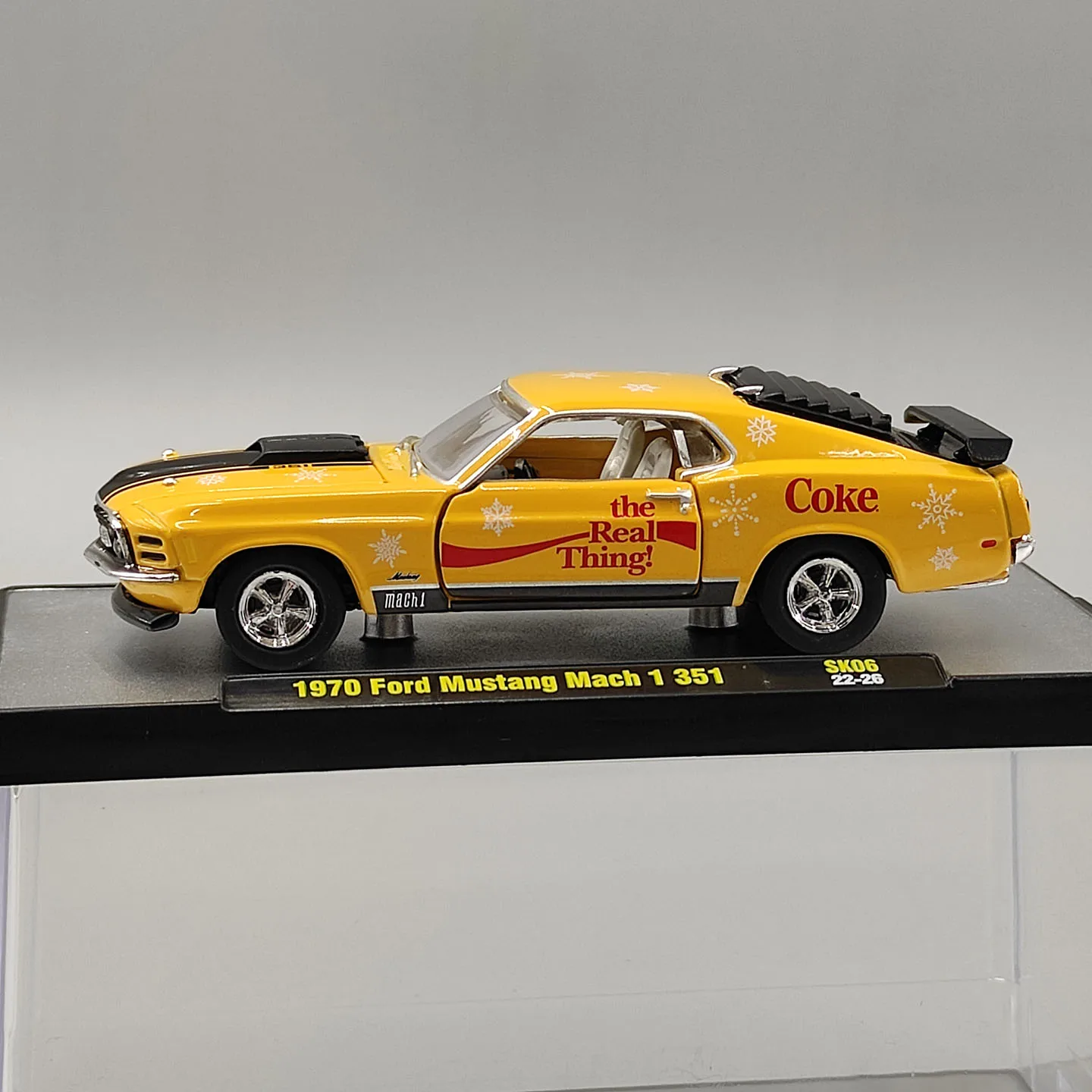 Diecast M2 1:64 Scale 1970 Mustang Mach 1 351 Alloy Car Model