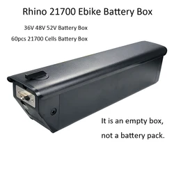 Reention Rhino 21700 Intube Battery Box 36V 48V 52V Empty Battery Case with 60pcs Cell Holder