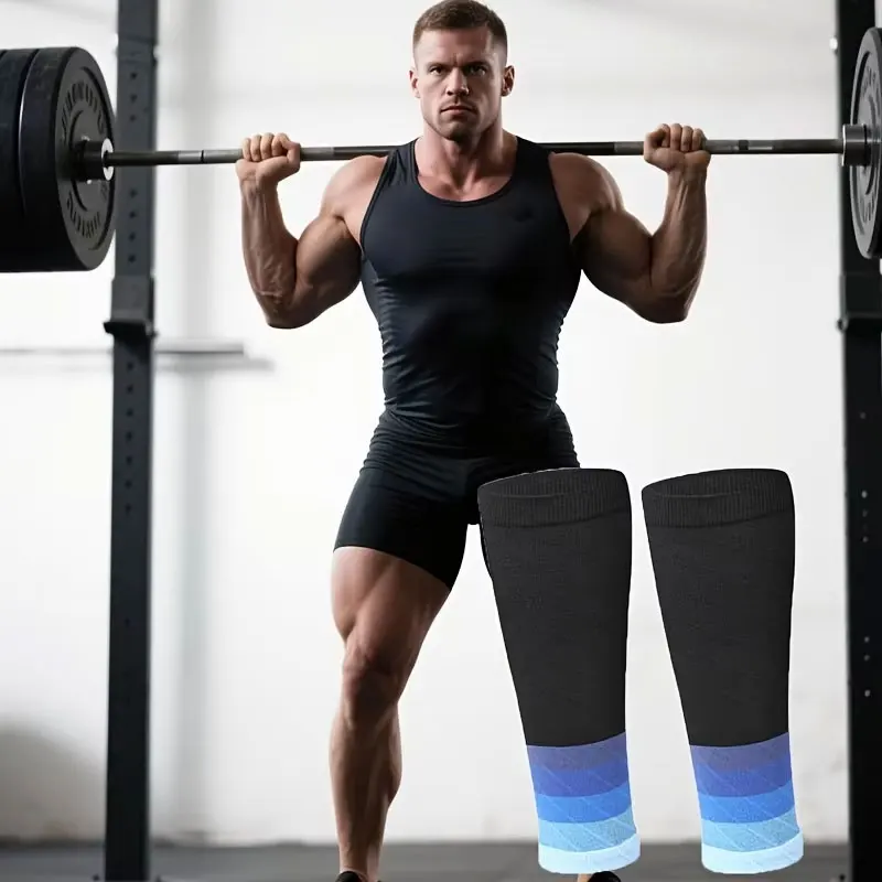 Compression Sports Socks Calf Support Assists Night Running Nylon Leggings Slim Sock Men Outdoor Running Long Pressure Stockings