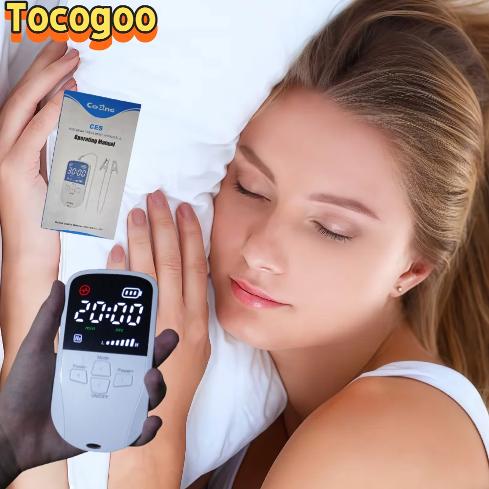

Portable Microcurrent Neurostimulator, Best CES Therapy Device for Insomnia & Anxiety Relief, Promotes Calm Sleep and Relaxation