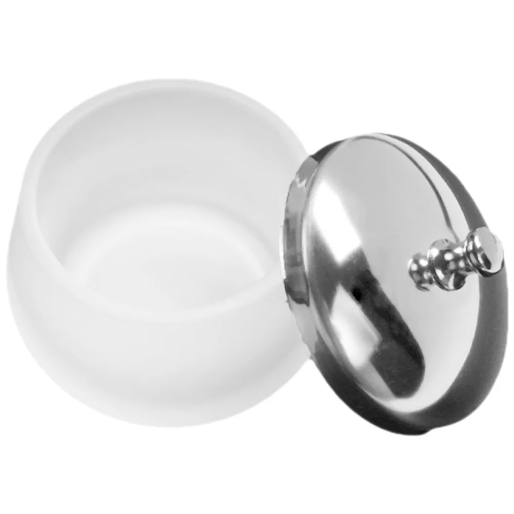 

Glass Manicure Bowl with Stainless Steel Frame Frosted Finish Nail Liquid Mixing Cup Easy Clean Nail Art Supply for Salon Home