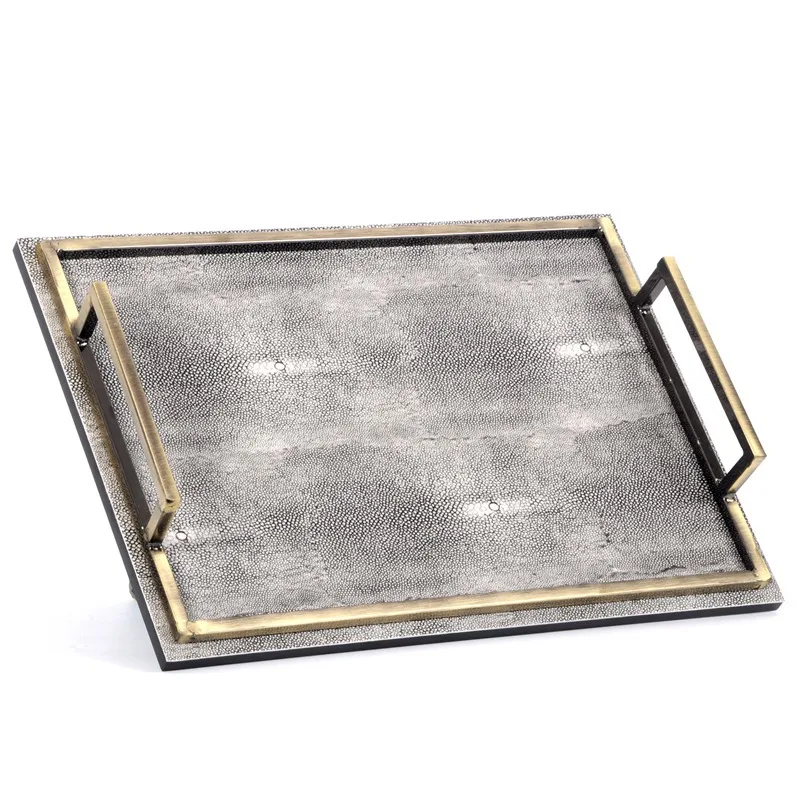 

Light luxury tray coffee table storage ornament