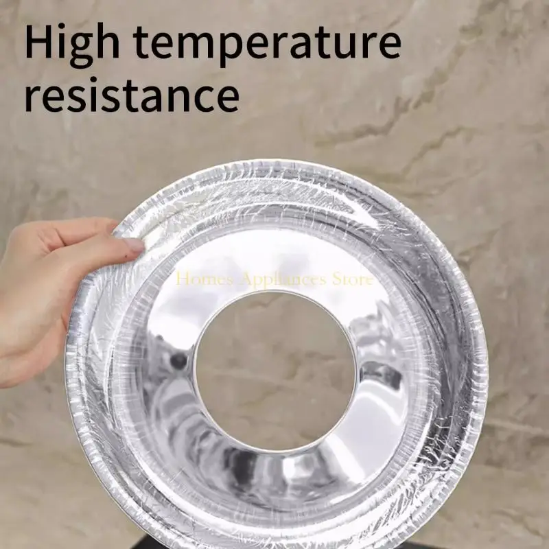 D0AB Алюминиевая фольга газовая плита покрывает нефтяные и многоразовые лайнеры алюминиевые крышки фольги для сохранения плиты.