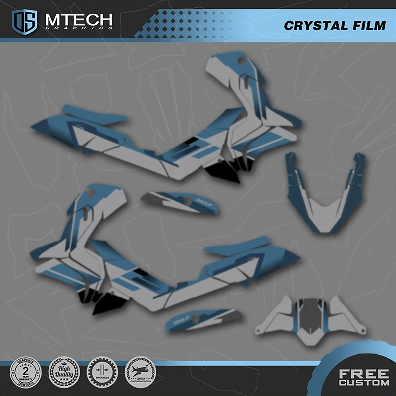 

DSMTECH Custom For HONDA 2017 2018 2019 2020 X-ADV750 750cc Motorcycle Graphics Enduro Decals Stickers Kits -5