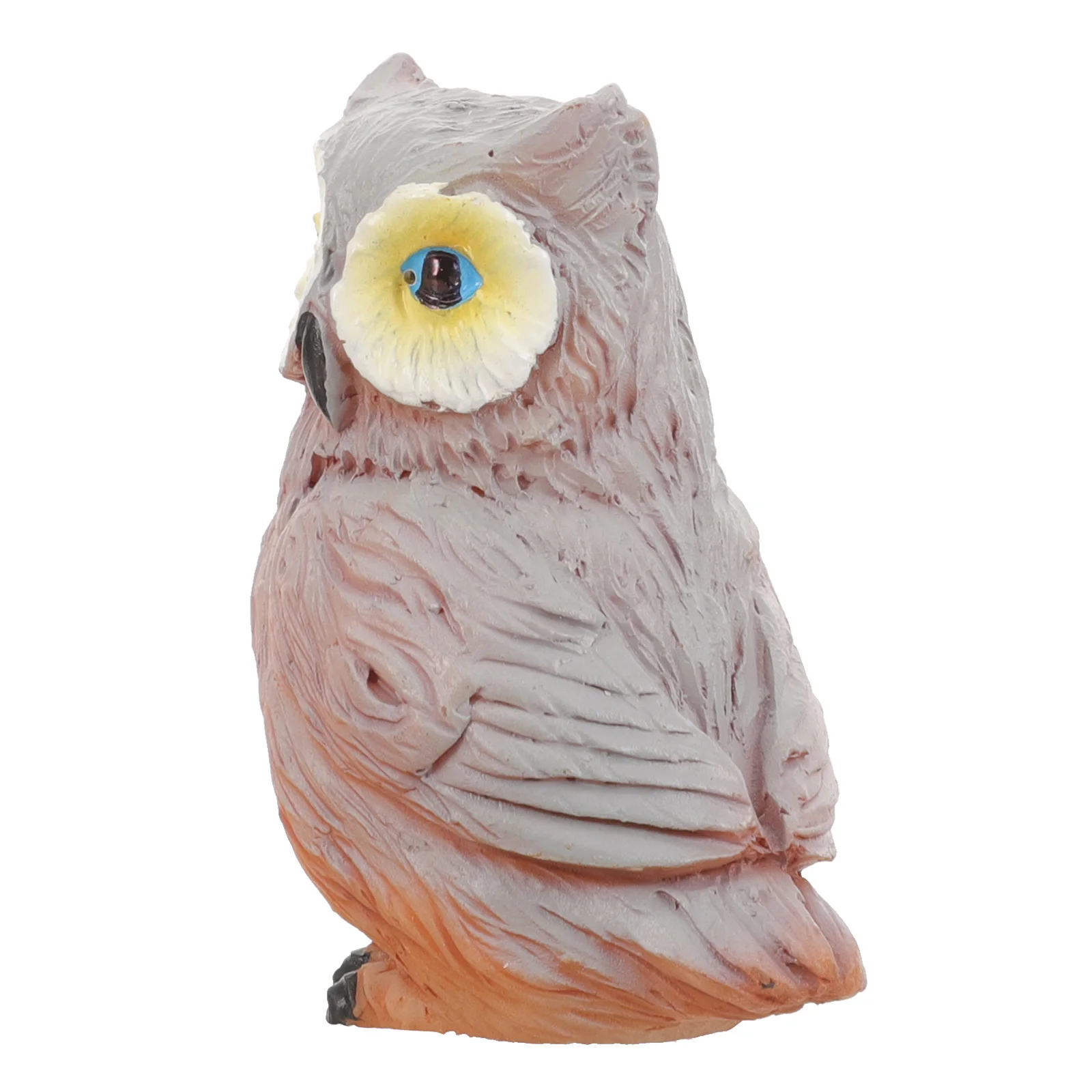 

Owl Figurine Resin Crafts Decoration Brown Cat Statue for Yard Decor Use Tools Storage