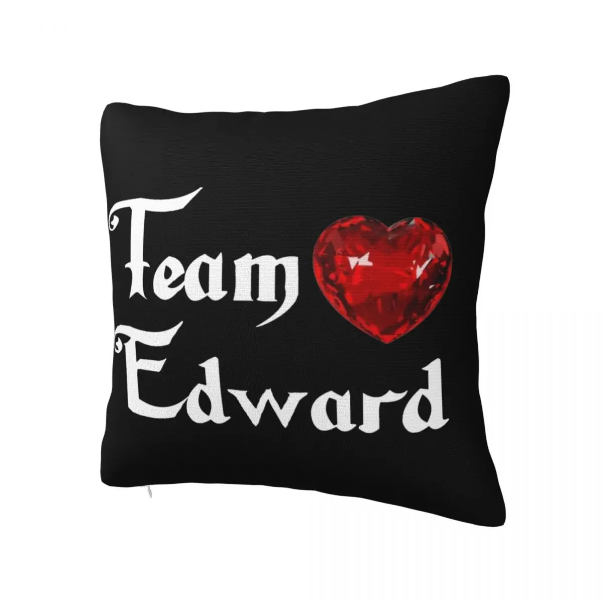 Team Edward Twilight Pillowcase Double-sided Printing Fabric Cushion Cover Decorative Throw Pillow Case Cover Car Square 45*45cm