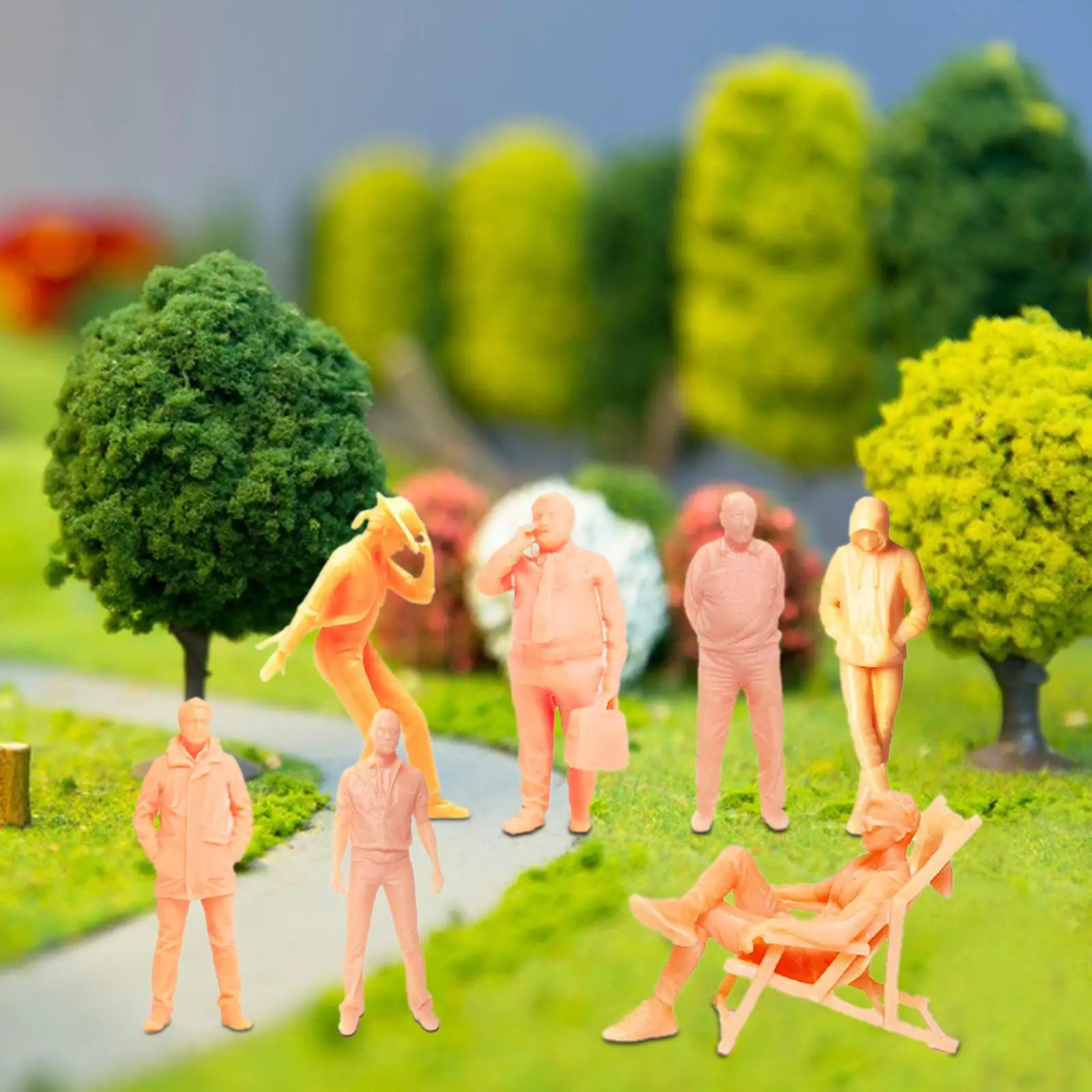 Miniature People Figures Set for Fairy Garden and Architectural Dioramas