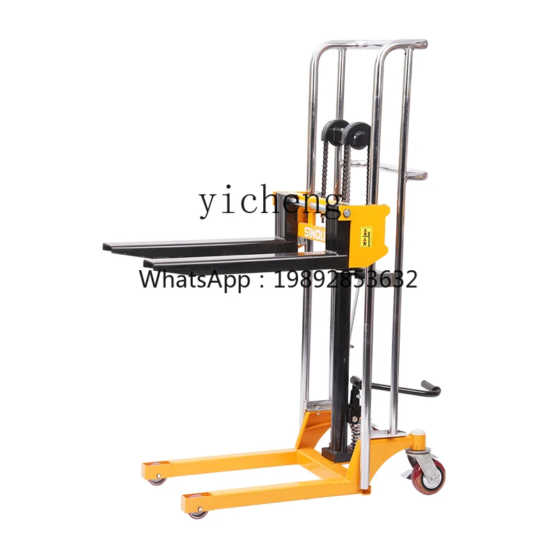 AA Small Stacker Hydraulic Lift Manual Forklift 400kg Lightweight Adjustable