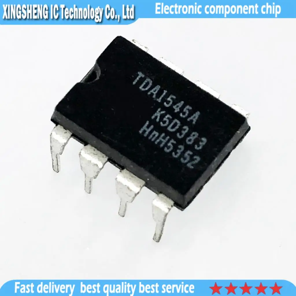 10PCS/lot TDA1545A TDA1545 1545A DIP8  In Stock