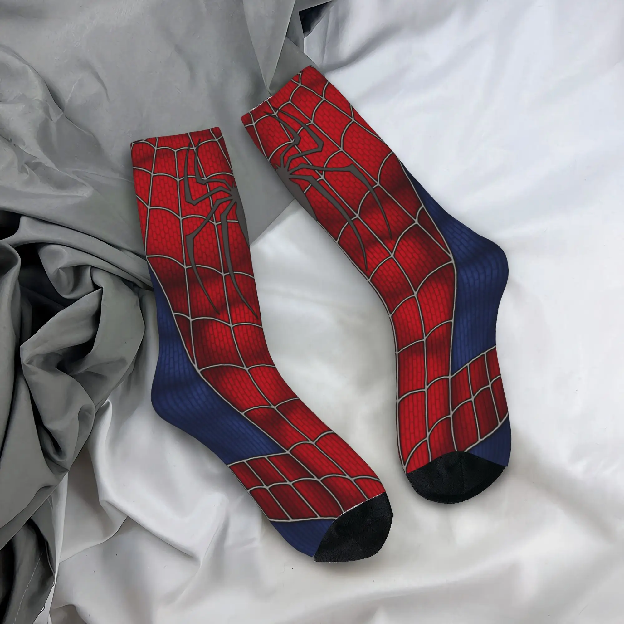 Men's Socks Red Spider  Stockings Spring Fashion Breathable Socks Custom Running Non Skid Socks