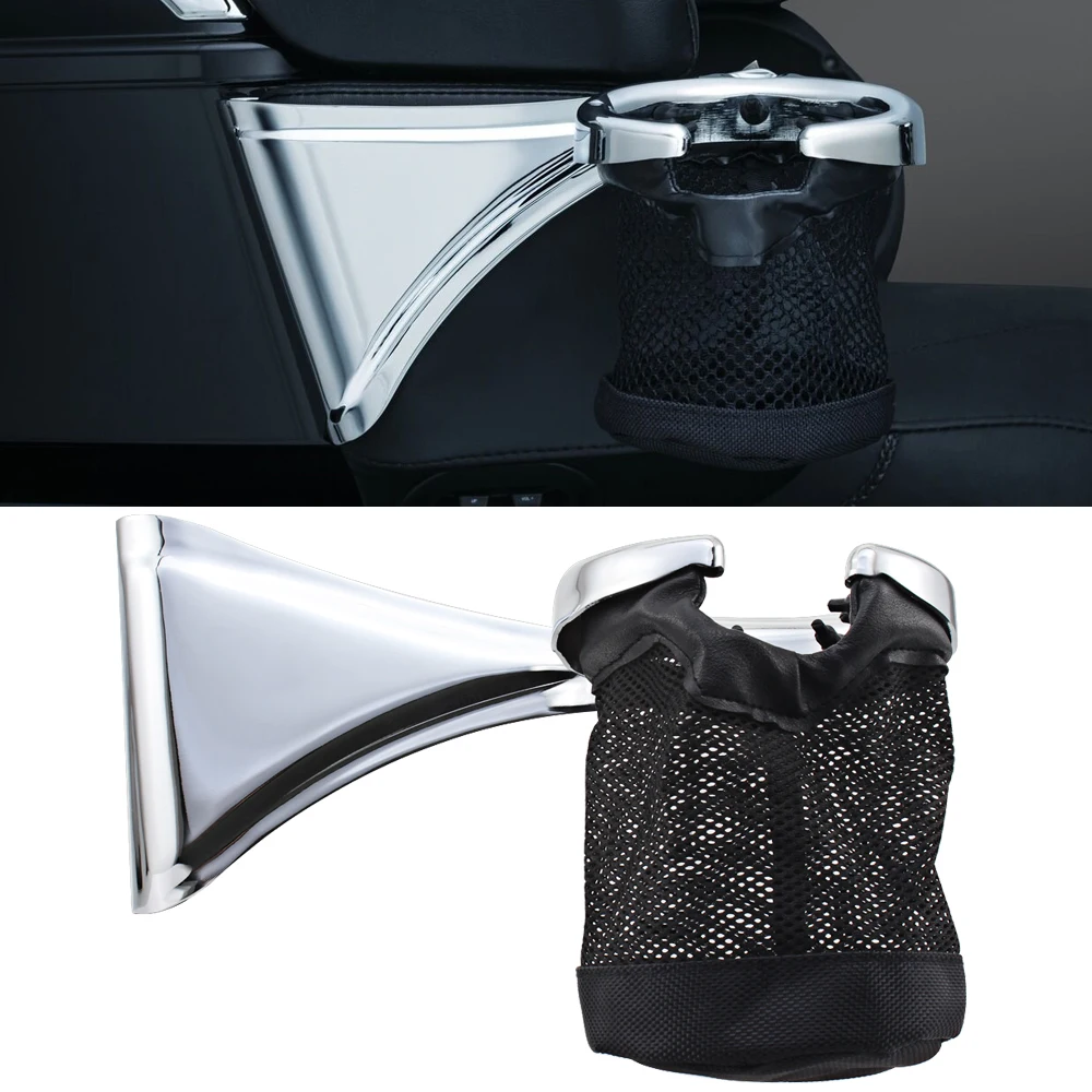 ل هارلي ديفيدسون بجولة الطريق الإنزلاق إلكترا الإنزلاق CVO الترا ثلاثي 2014-2020 دراجة نارية الركاب قوس الخلفية شرب كأس حامل #6