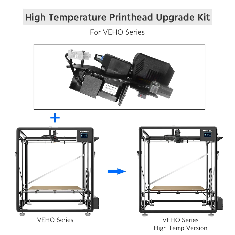 Imagem -04 - Tronxy-veho Série Direct Drive Extrusora All-metal Hotend Extrusora Versão de Alta Temperatura 320 Graus Kits