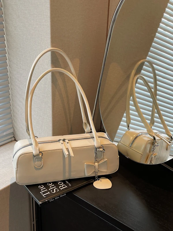 Fashionable French Bread Bag Women's Spring 2026 New Single Shoulder Underarm Bag Small Design Handbag Casual Simple Style Ha...