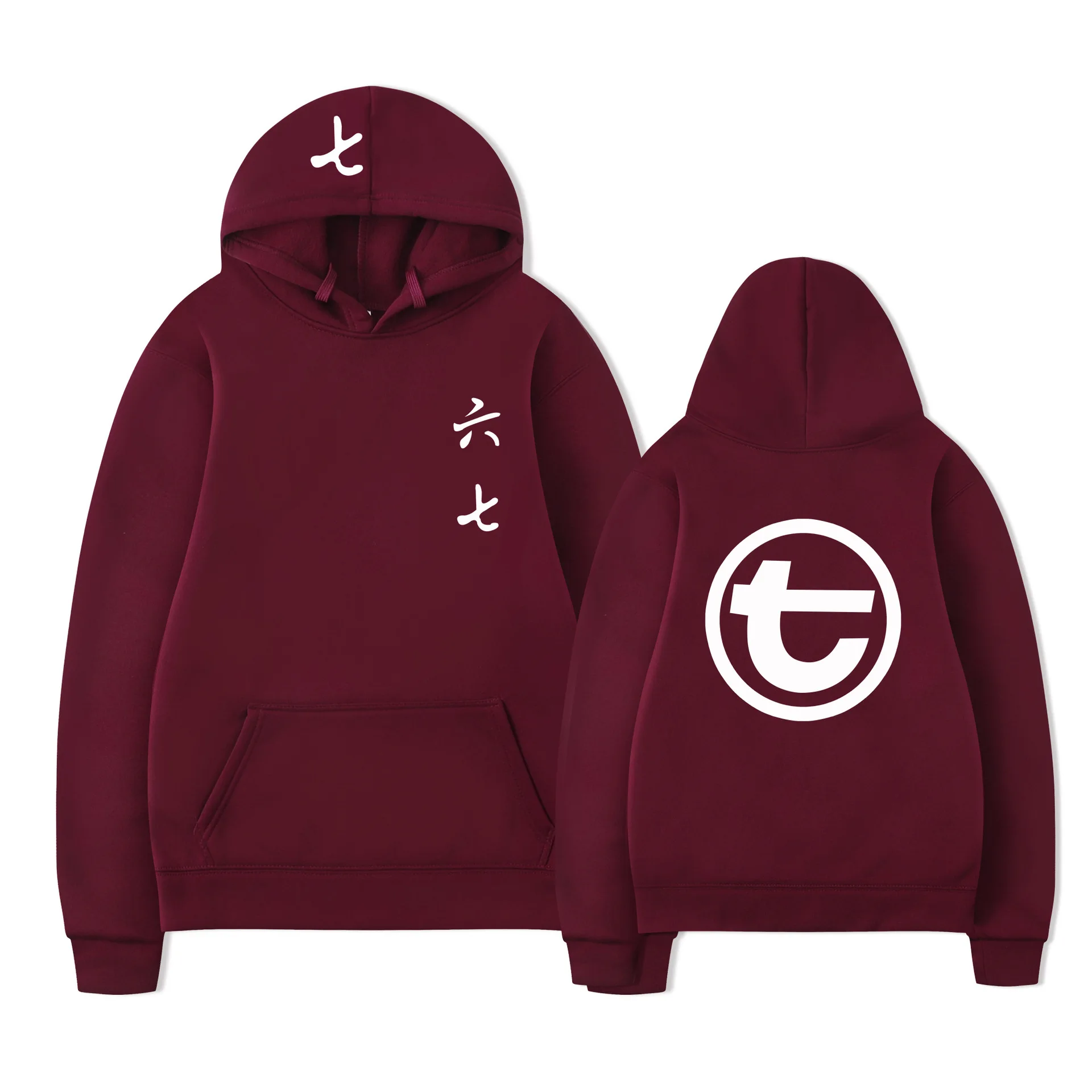 Anime Scissor Seven Hoodies Fashion Killer Seven Chinese Character Print Hoodie Men Women Autumn Loose Sweatshirt Hip Hop Tops