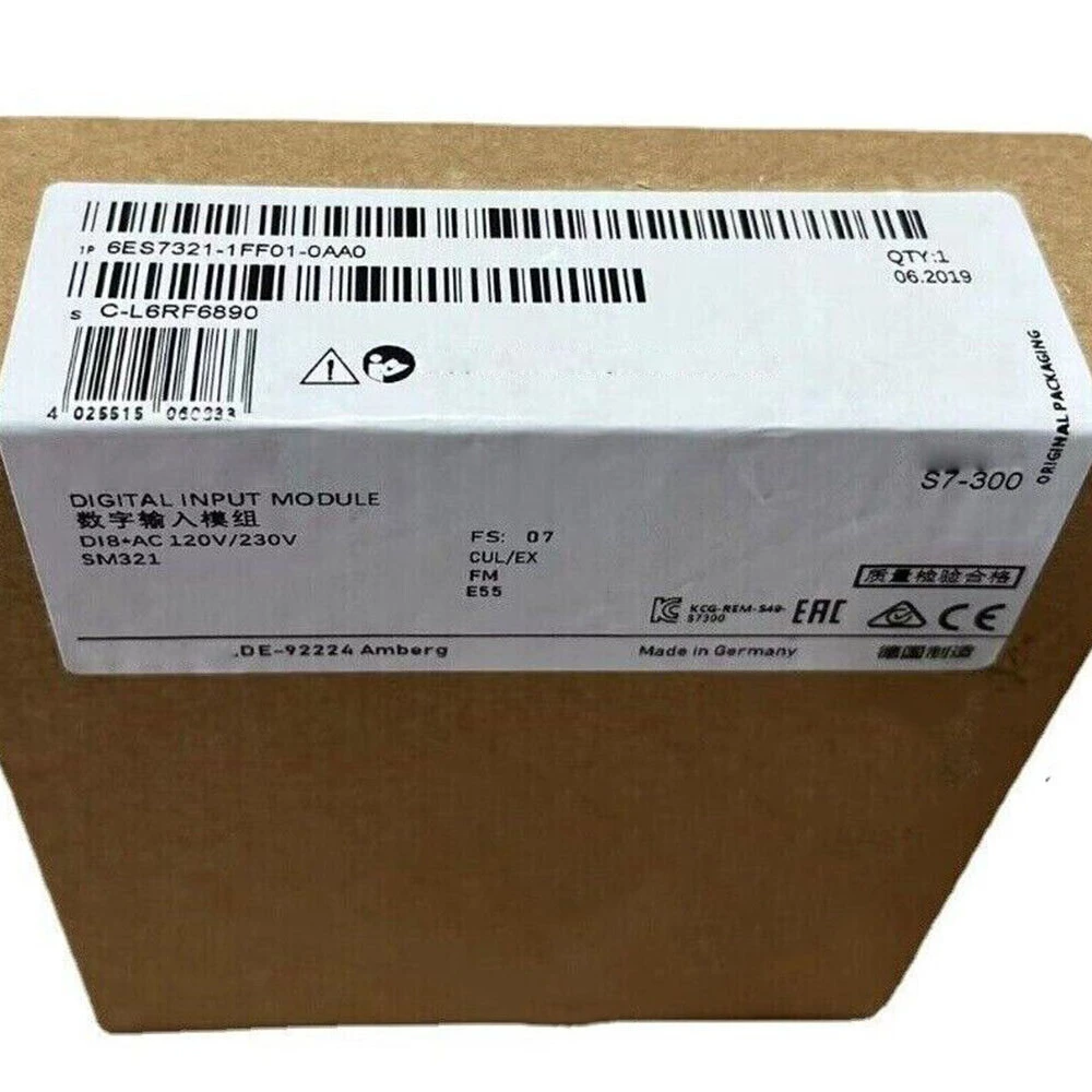 

New S7-300 Digital Input 6ES7321-1FF01-0AA0 6ES7 321-1FF01-0AA0 6ES73 21-1FF01-0AA0 Quick Shipping Warranty for One Year