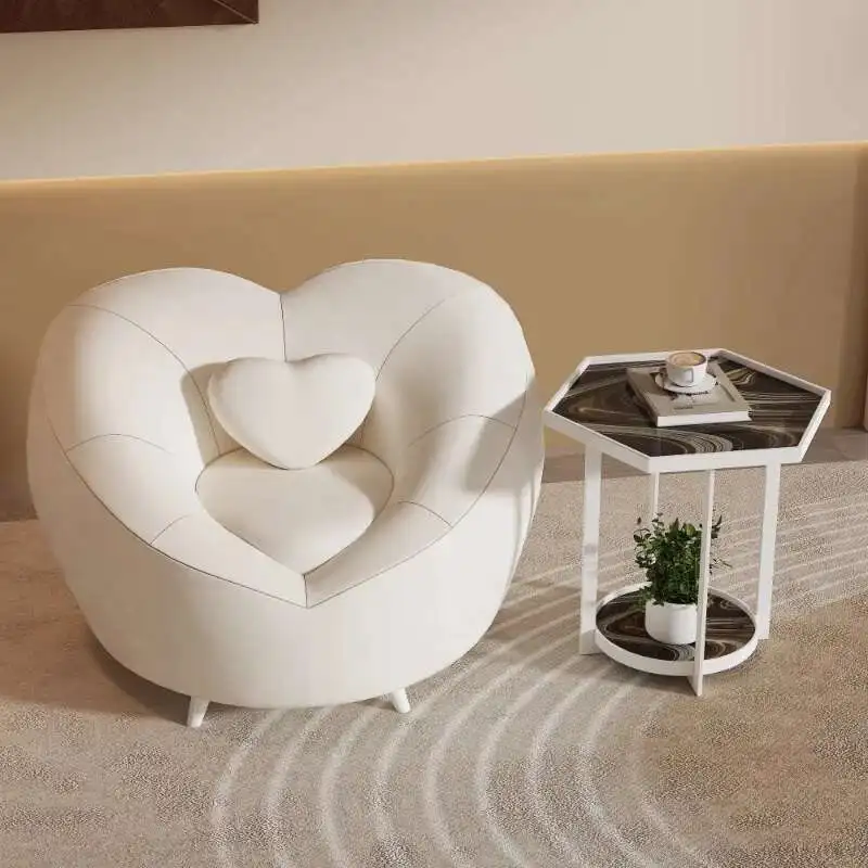 

Cute White Living Room Chairs Accent Nordic Luxury English Aesthetic Professional Chairs Bar Stools Fauteuil Home Furniture