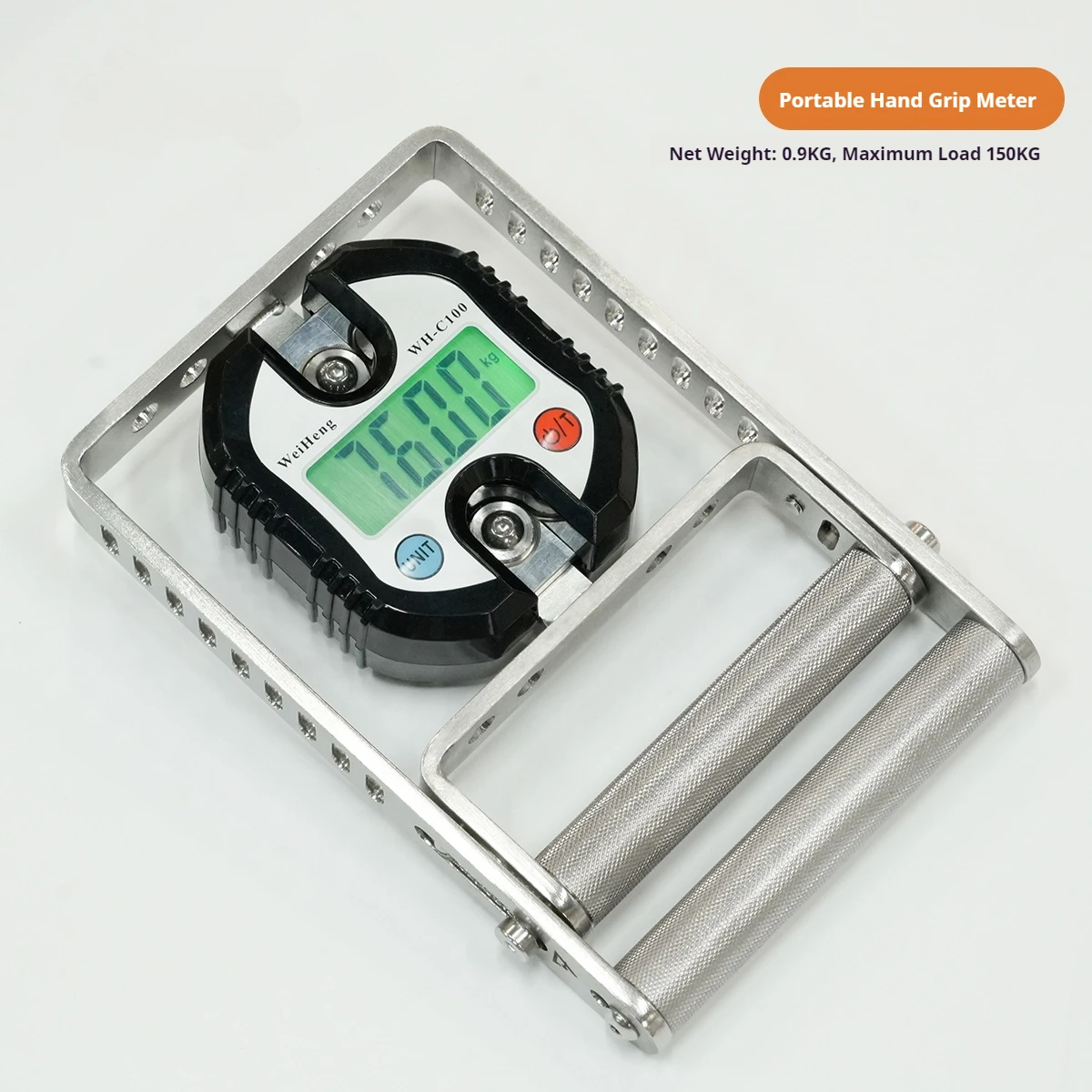 Finger Flexor Strength Tester with LCD Screen - Portable Digital Display Spring Grip Exerciser