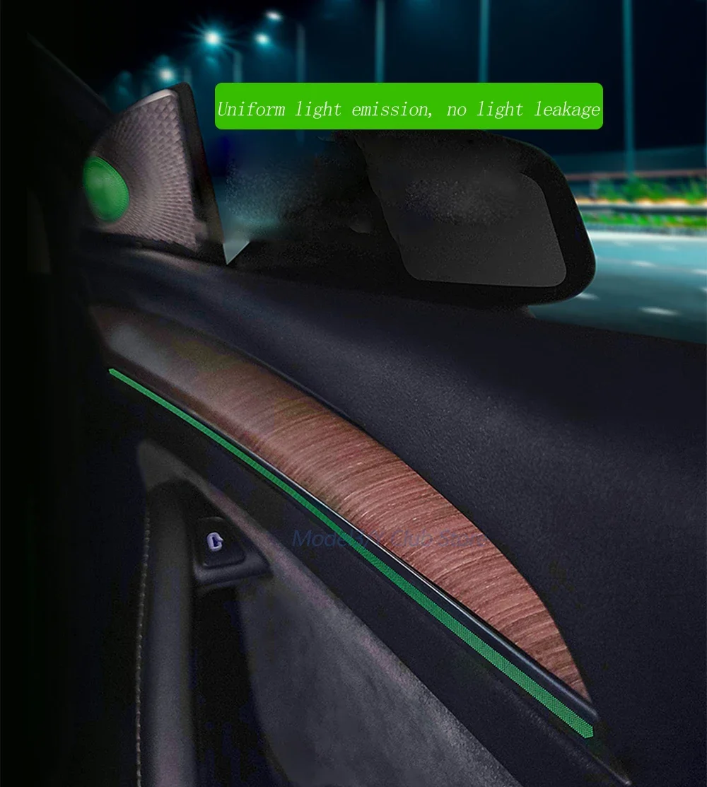 New 128 color modle Y 3 laser engraving Ambient light for Tesla Model 3/Ypanel light Interior atmosphere modification