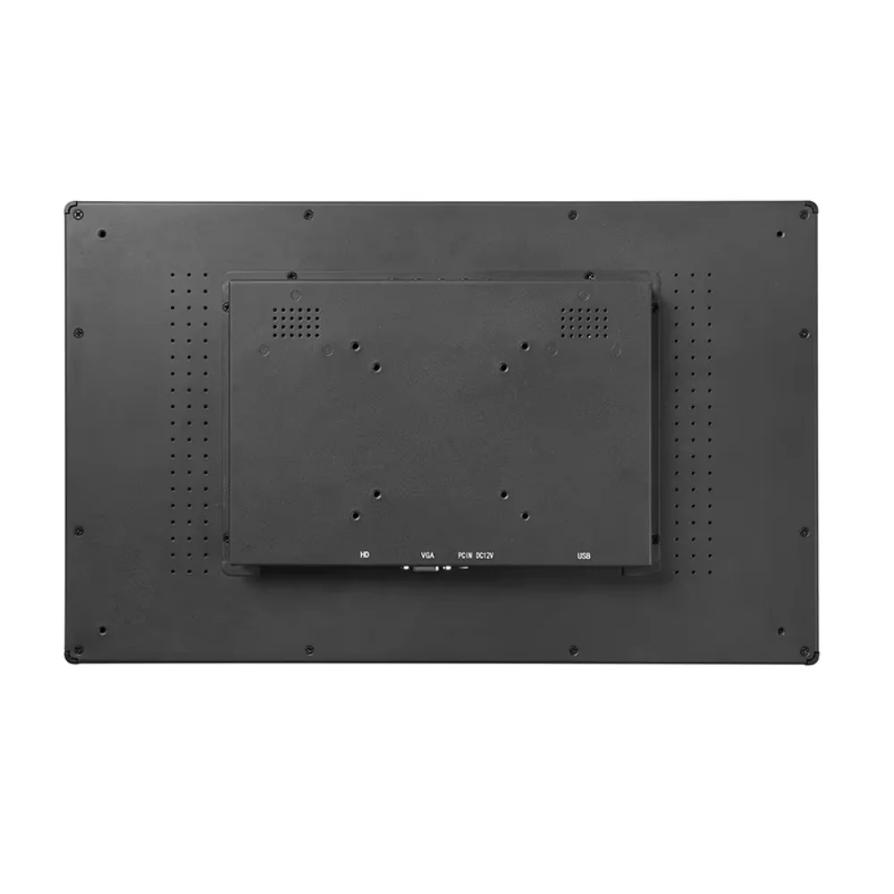 Industry 14 inch Waterproof Display 1920*1080 LCD Capacitive Touch Flat Screen Monitor Metal Case with HD VGA USB Interface
