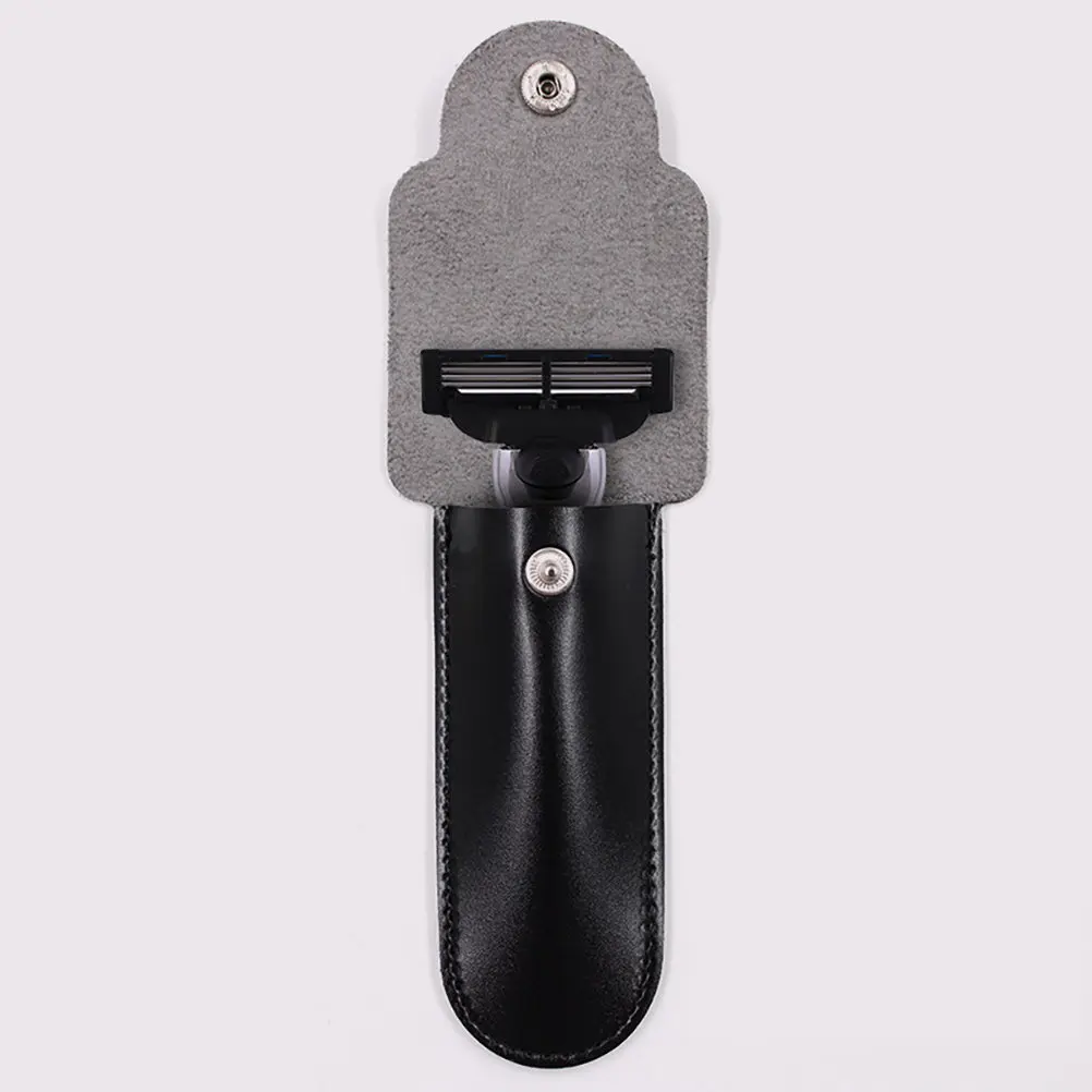 

Razor Case Elegant Stylish Finish Robust Construction Snap Button Closure for Razor Travel Protection Daily Use and