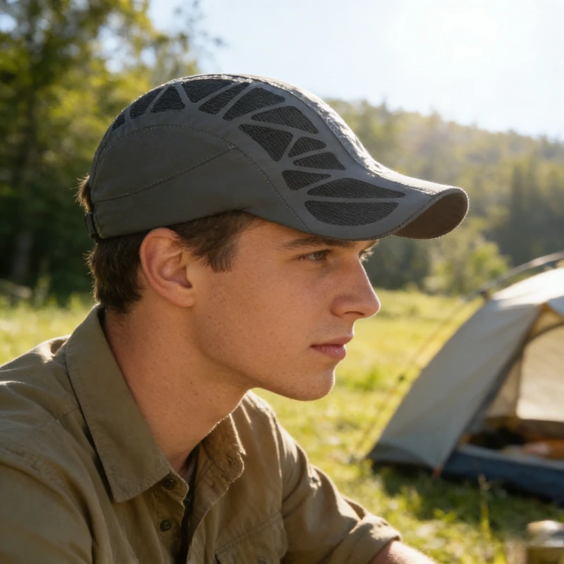 Summer New SPORT Letter Forward Hat Men's Breathable Mesh Sunshade Quick Drying Hat Outdoor Sunshade Duckbill Hat