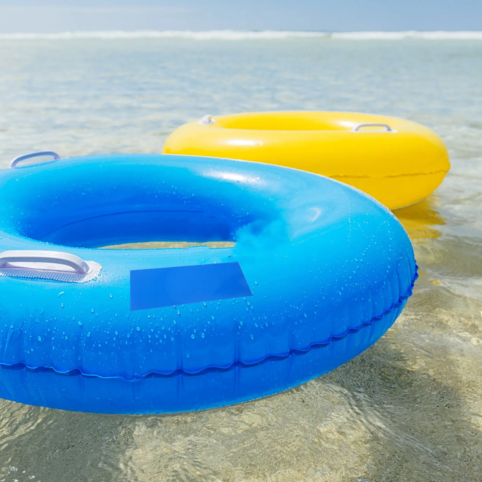 Parches de reparación de piscinas inflables autoadhesivos, 10 Uds., para anillos de natación, camas de aire, soluciones de arreglo prácticas de PVC impermeables