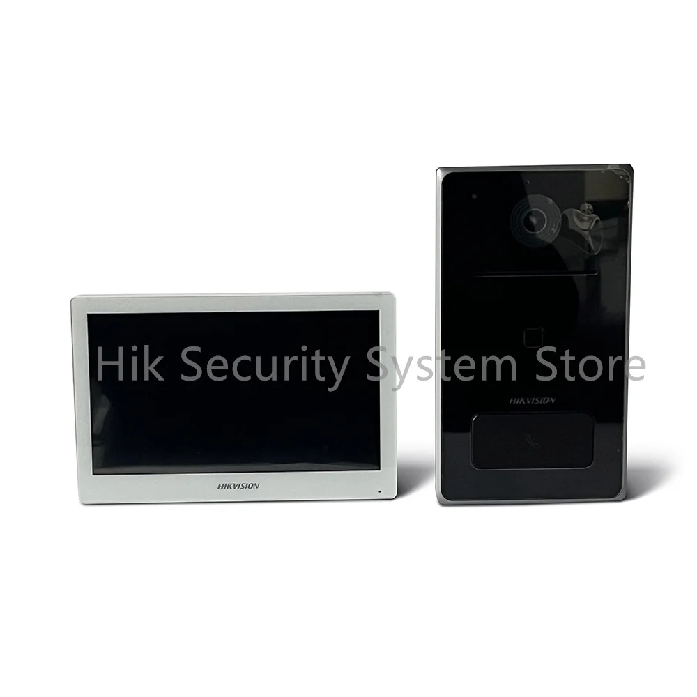 

H​ikvision DS-KIS608-P IP Video Intercom Kit WIFI 7 Inch Indoor Station DS-KH6350-WTE1 POE Wireless Villa Door Station Doorbell