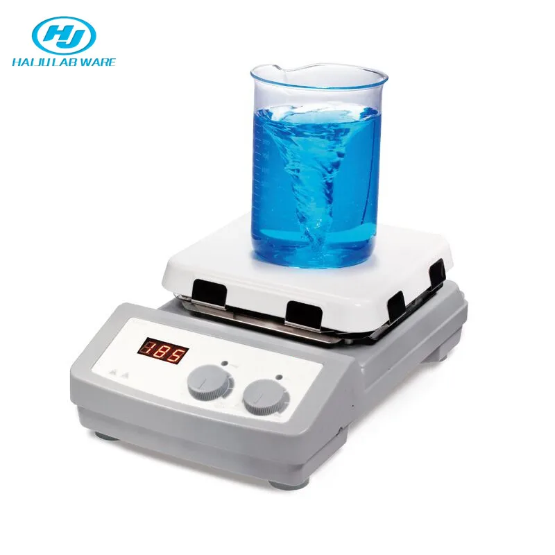 HAIJU LAB 0-1500 RPM Max Temperature 550 degree 10L Glass Ceramic Plate LED Display Magnetic Hotplate Stirrer(MS7-H550-S)