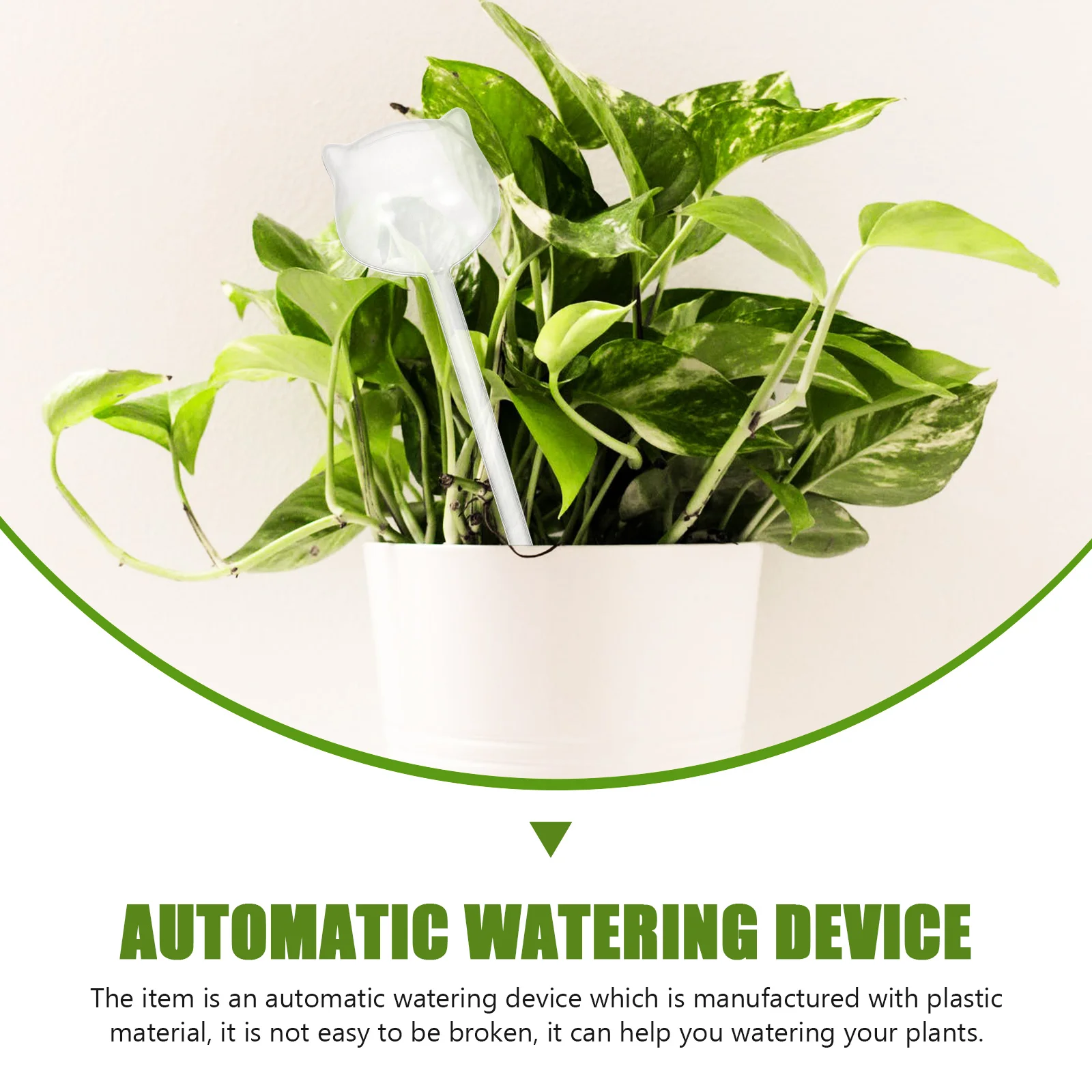 

5pcs Automatic Watering Device Self Watering Bulbs Durable Plastic Garden Irrigation Tool Clear Globe Plant Waterer Long Stem