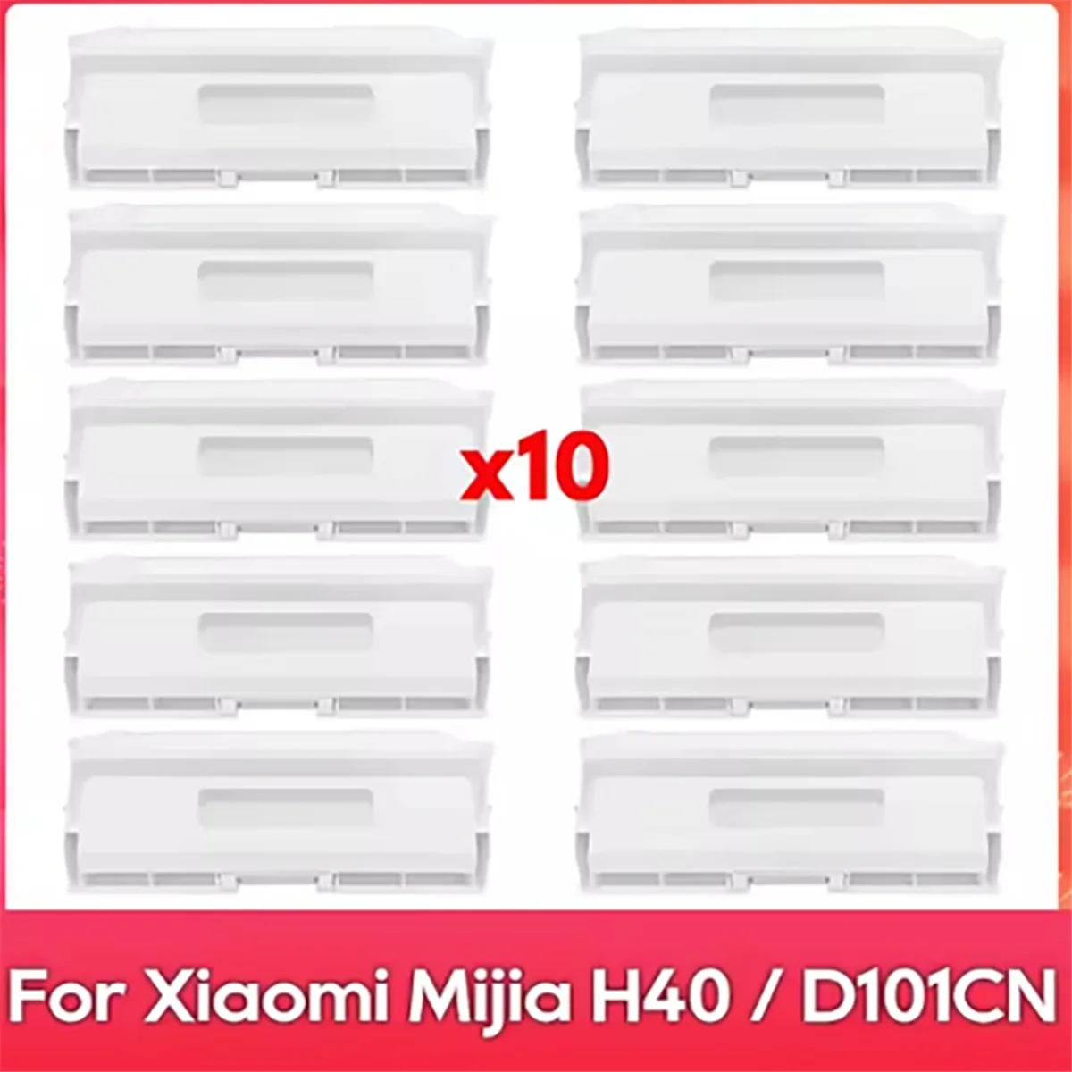 10 قطعة متوافقة مع أكياس الغبار Xiaomi Mijia H40/D101CN جزء ملحقات المكنسة الكهربائية الروبوتية