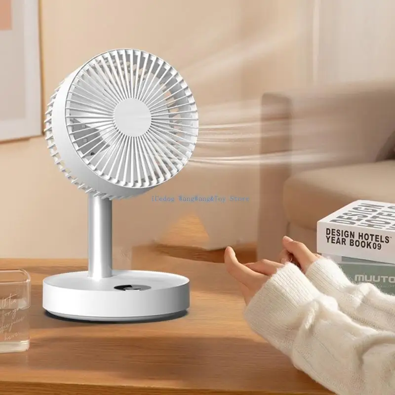 

MOLF Mini Folding Stand Fan For Dorm Home Outdoor Camping Office Small Desktop Fan