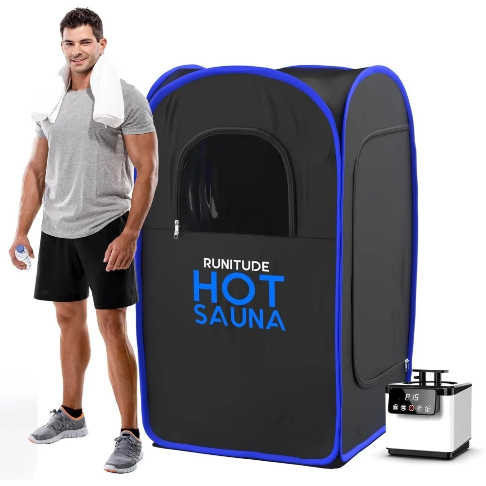 

Portable Sauna Steam Tent | Full Size Home Personal Sauna Box Steam Room | Touchscreen 1000W 2.6 litre Generator