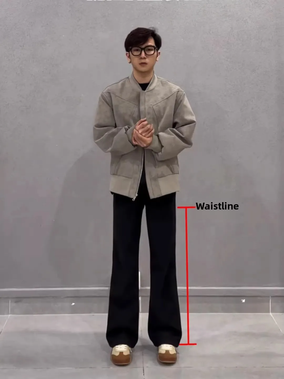 

Cleanfit High Waist Flared Jeans Men's Winter Fce Straight Leg Slimming Drape Casual Knife Jeans Youth Trend