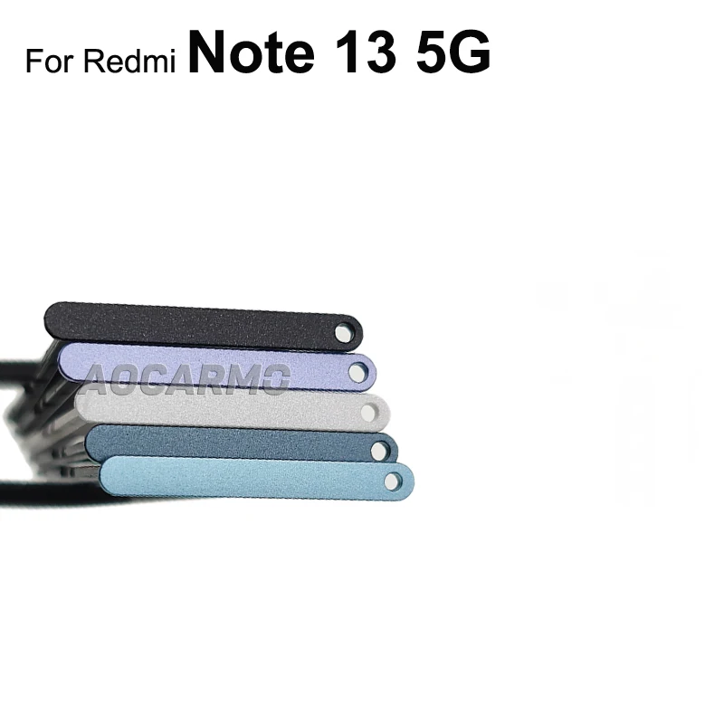 Aocarmo SimTray Slot Holder SIM Card Replacement Parts For Redmi Note 13 4G 13Pro 5G Note 13Pro+ Plus