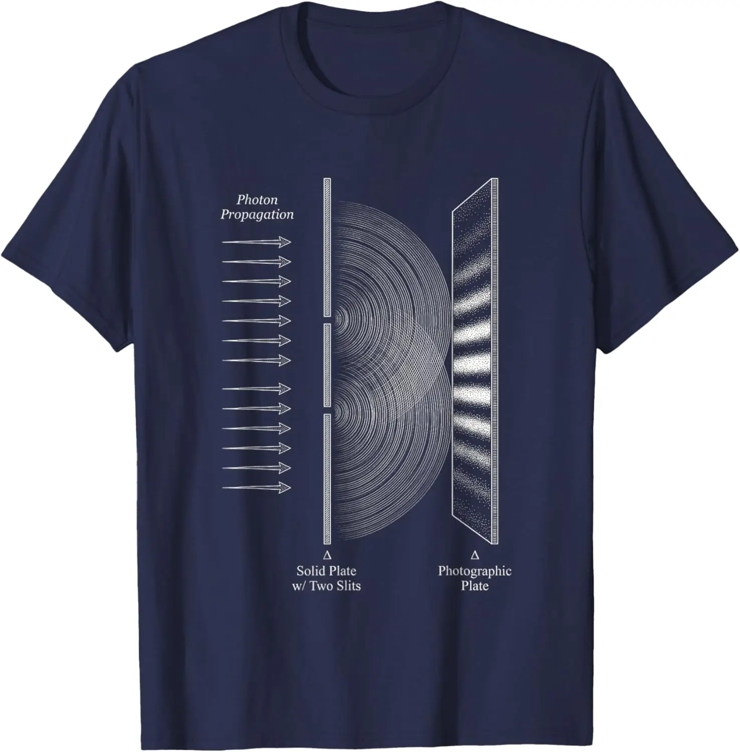 Physics Science Light T-Shirt Quantum Science Experiment Graphic T Shirts Vintage Clothes Tops Camisas Streetwear （ view 2