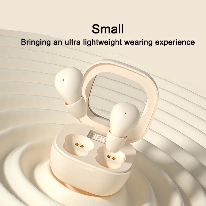 Mini Bluetooth Earphone Light Weight Hidden In Ear Style Rechargeable Long Battery Life Listen Music Sleep Use IPX5 Waterproof