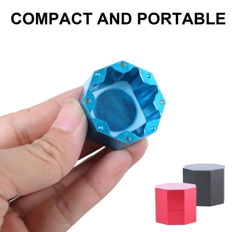 

Алюминиевая бильярдная кия замены замены восьмиугольные мелки бассейна держатель алюминиевый резин